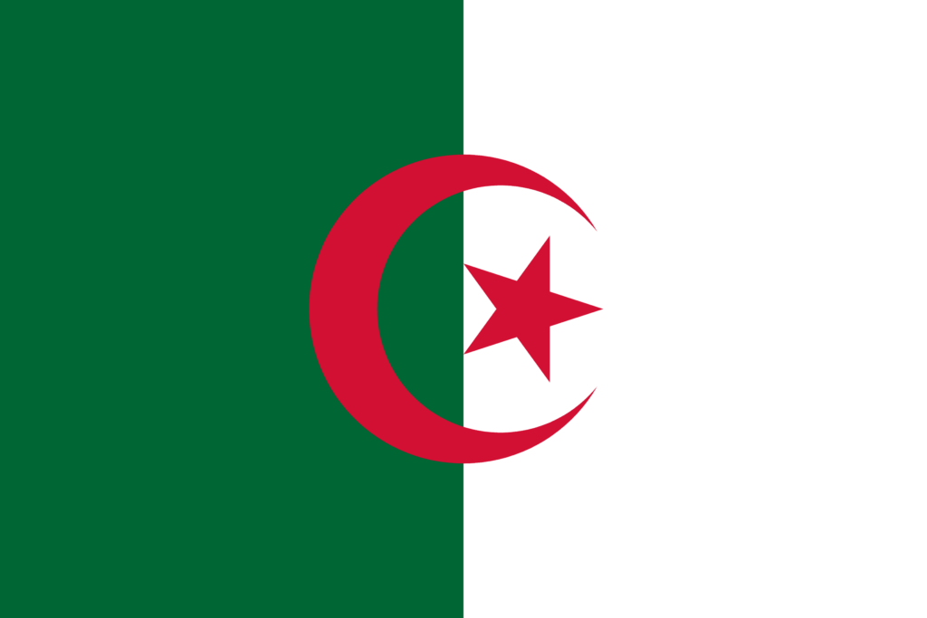 Country flags for Hijra: Algeria