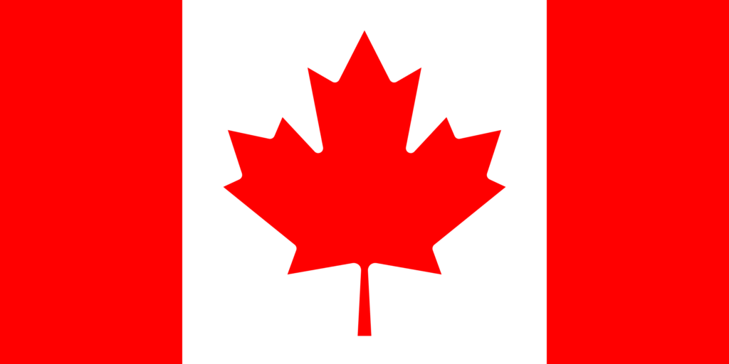 Country flags for hijra: Canada